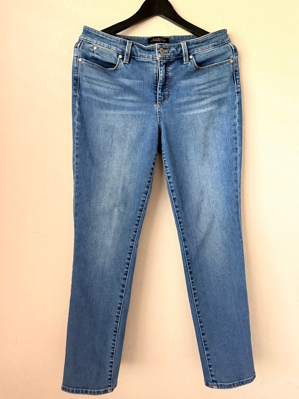 Talbots Straight Leg Jeans Petite 8P Medium Wash